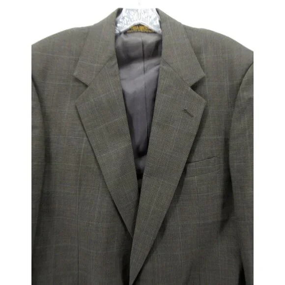 VINTAGE Brooks Brothers Sport Coat 41 L Blazer Houndstooth USA Union